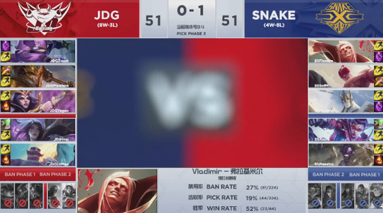 LPL春季赛:JDG主场战胜蛇队 迈向第一梯队