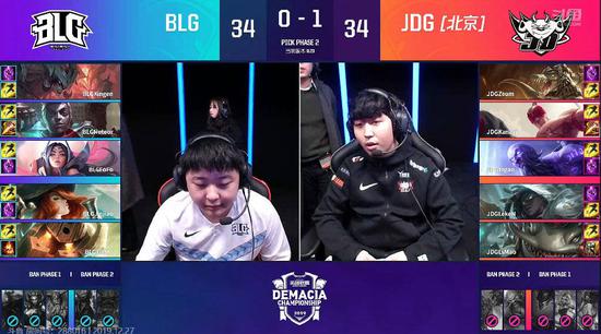 滔搏卖AD上当了！JDG双C带队3-1战胜BLG