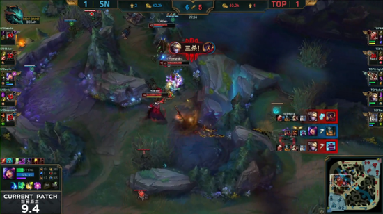 对手接连失误给机会,TOP让一追二击败SN战队