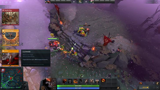 国外玩家自制DOTA2中的Artifact 将卡牌加入战场