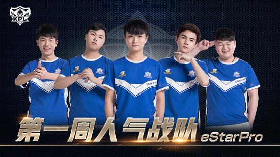 eStarPro,estarpro头像 kpl官微发布首周人气战队 estarpro斩获人气冠军