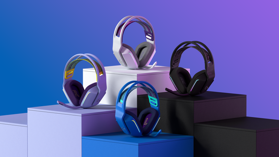 罗技G733 LIGHTSPEED无线游戏耳机紫、蓝、白、黑