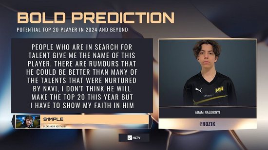 HLTV 2023年度最佳选手TOP7：s1mple