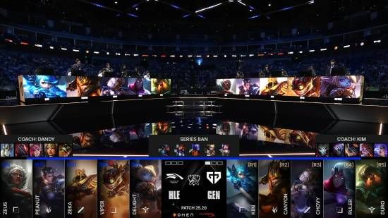 【蜗牛电竞】《英雄联盟》S15淘汰赛1/4决赛第一日GEN 3:1战胜HLE!超威挺进四强【EV扑克小游戏官网】