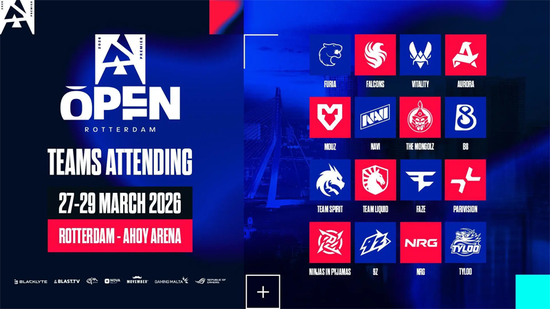 【蜗牛电竞】BLAST鹿特丹公开赛直邀名单：G2无缘、TYLOO资格赛晋级【EV扑克小游戏官网】