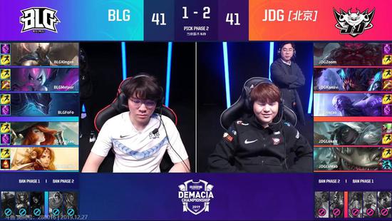 滔搏卖AD上当了！JDG双C带队3-1战胜BLG