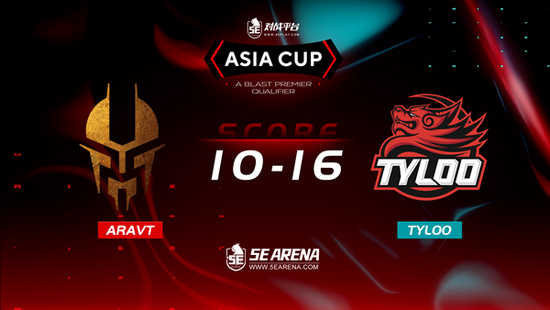 BLAST亚洲预选赛：首战告捷 Tyloo 16-10击败ARAVT