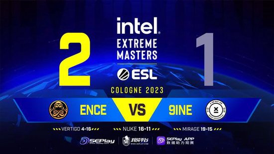 IEM科隆：逆转取胜！ENCE 2-1击败9INE