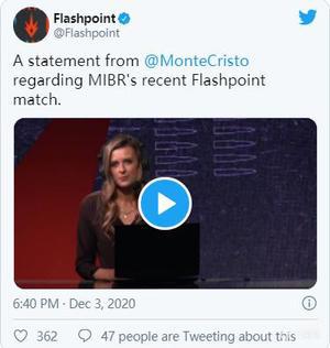 Flashpoint声明：MIBR “违反比赛公平”
