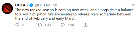 DOTA2Ԥ棺ݲ7.21汾