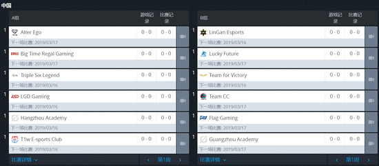 暴雪OC官网透露CNOC S1常规赛赛程 首场T1w对LGD