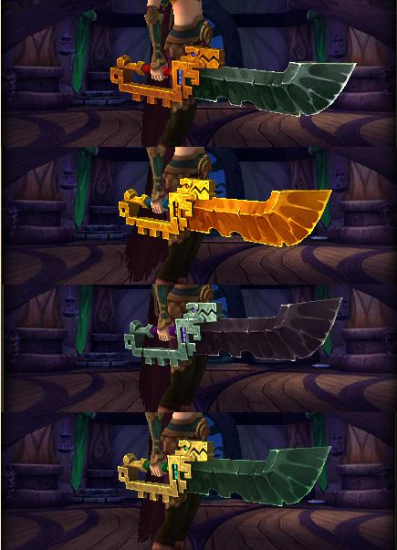 魔兽8.0测试服前瞻 赞达拉任务奖励武器模型展