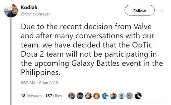 Newbee战队在微博上发布公告: