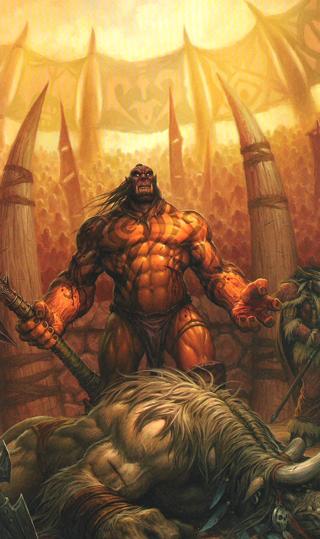 《魔兽世界》的玛克戈拉，可怜的牛头人酋长被他人暗算，中毒身亡
