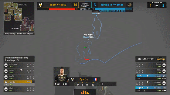 ZywOo如此1vN残局数不胜数