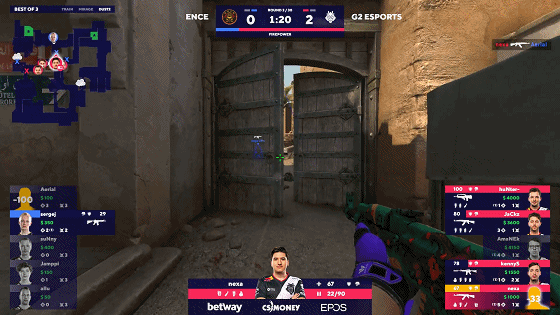 sergej险些完成1v4残局
