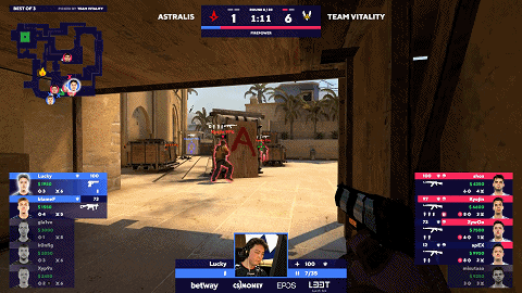 Lucky背身五枪,血压拉满