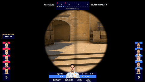 ZywOo离谱鸟狙锁头双杀