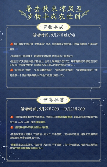 三重惊喜共贺华诞  《剑网3》怀旧服全新活动下周开启