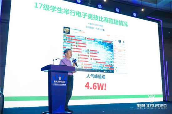 中国传媒大学动画学院院长黄心渊发表演讲