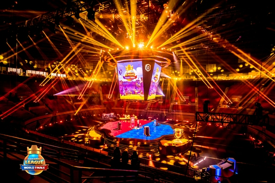 皇室战争连续5年举办全球总决赛，图为2020上海总决赛现场