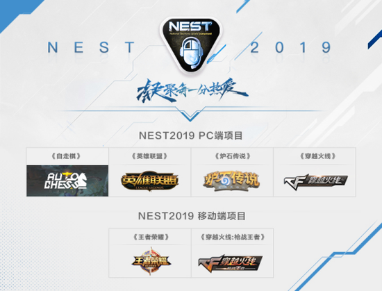 NEST2019全国电子竞技大赛全面开启！