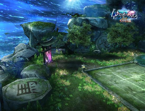 图7：《完美国际2》新版“仙境奇园”棋岛截图：