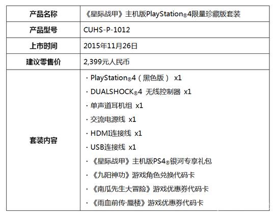 《星际战甲》主机版PlayStation®4限量珍藏版套装
