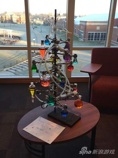 化学圣诞树，英文写作Chemis-Tree很可爱～