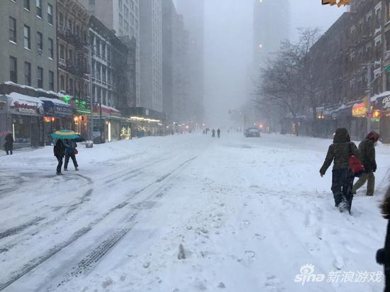 全境封锁也玩现实版 暴风雪下不缩水的曼哈顿