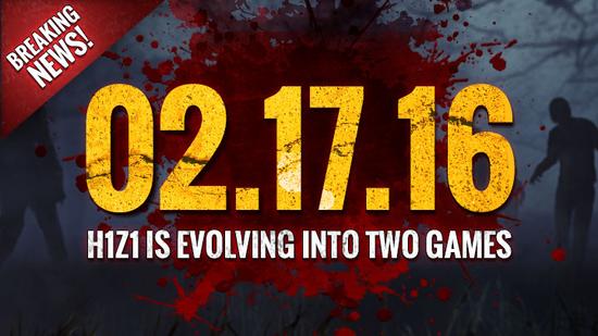 《H1Z1》分裂为两独立游戏《只求生存/杀戮之王》