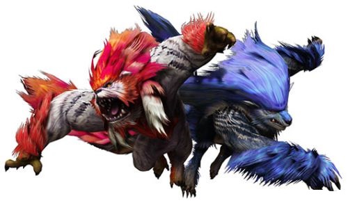 青斗兽(レイゴウガルフ 发现在峡谷的两头牙兽.