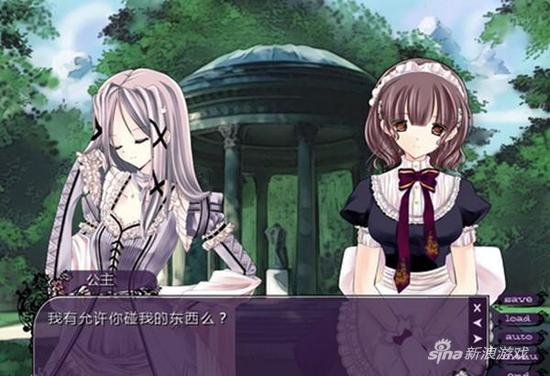 图中即为游戏中的两位公主；可以看到他们不仅着装迥异，性格也各具特点