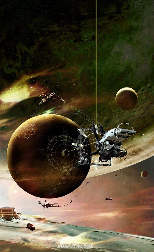 赞!《三体》英文版封面设计师科幻绘画作品赏