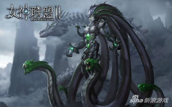 实力最强的蚀骨部落,其领袖蚀骨女王与深渊暴君达成黑暗交易,用九头蛇
