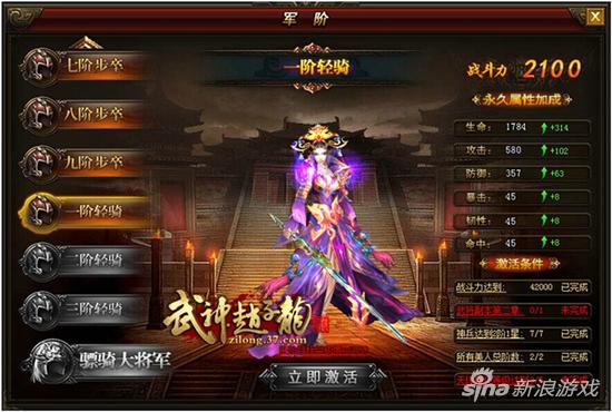 图3 军阶系统