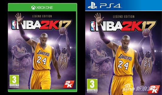 《NBA 2K17》传奇版封面公布！致敬科比·布莱恩特