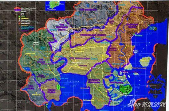 《荒野大镖客2》曝光世界地图