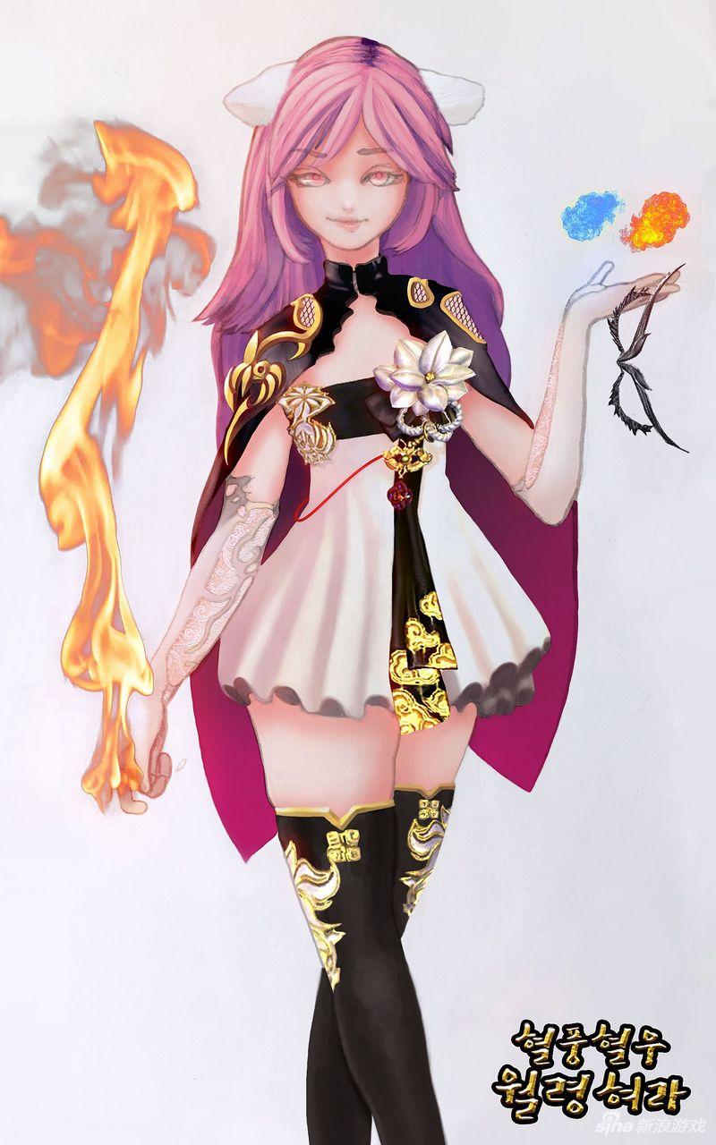 心悦美图共赏析 剑灵韩服玩家手绘大赏