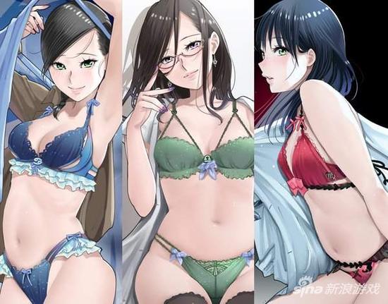 绅士福利11区画师推特放出十二星座女神内衣