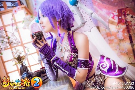 《梦幻西游》最美骨精灵cosplay皂片 胸猛来袭