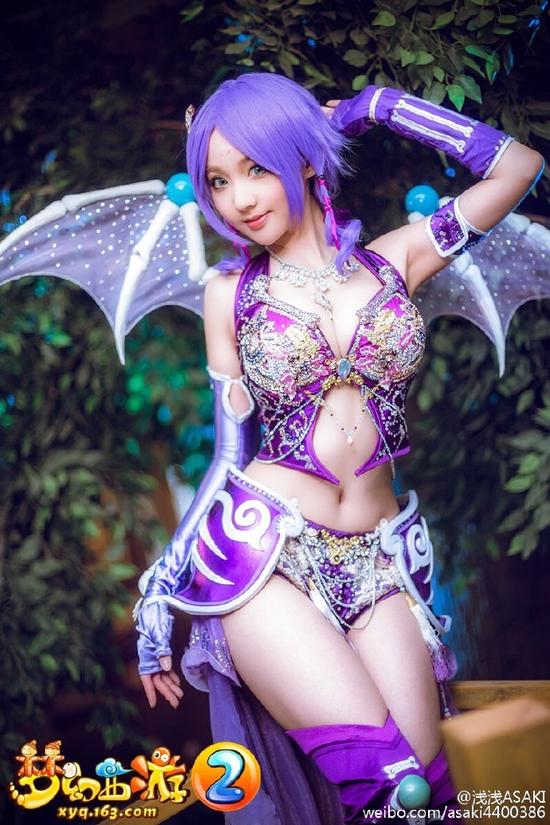 《梦幻西游》最美骨精灵cosplay皂片 胸猛来袭