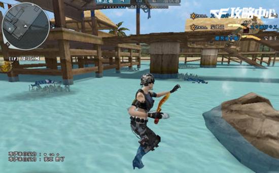 灵活走位把握时机制胜 CF火线刀战地图海滩派