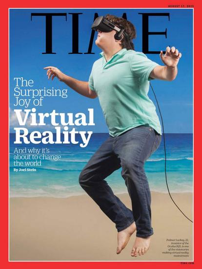 VR装置先驱：Oculus公司，其创办人帕尔默·拉奇(Palmer Luckey)还登上TIME杂志。
