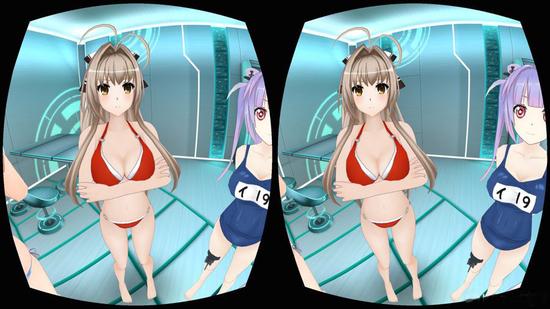 VR装置可以让你跟虚拟妹子互动，也许还可以……嘿嘿嘿……