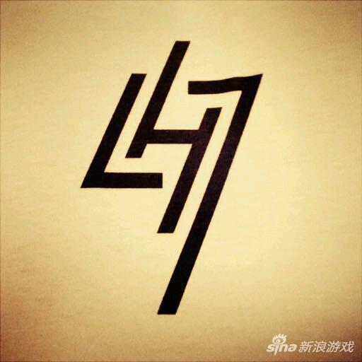 鹿晗时尚ICON的logo：LH7