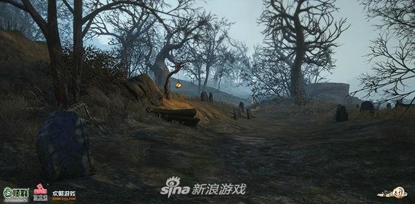古剑OL长安郊外(暂定名)随处可见的棺材和孤灯