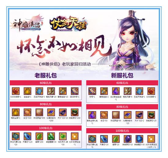 图9：再战神雕，新服、老服都有礼！