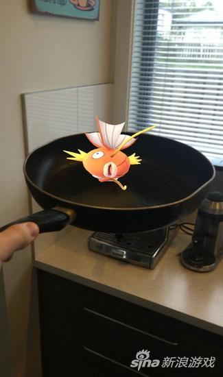 《精灵宝可梦GO》中你能在煎锅里抓到鲤鱼王