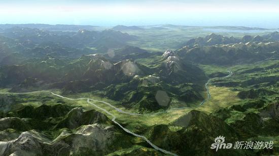 由单一3d地图呈现的日本